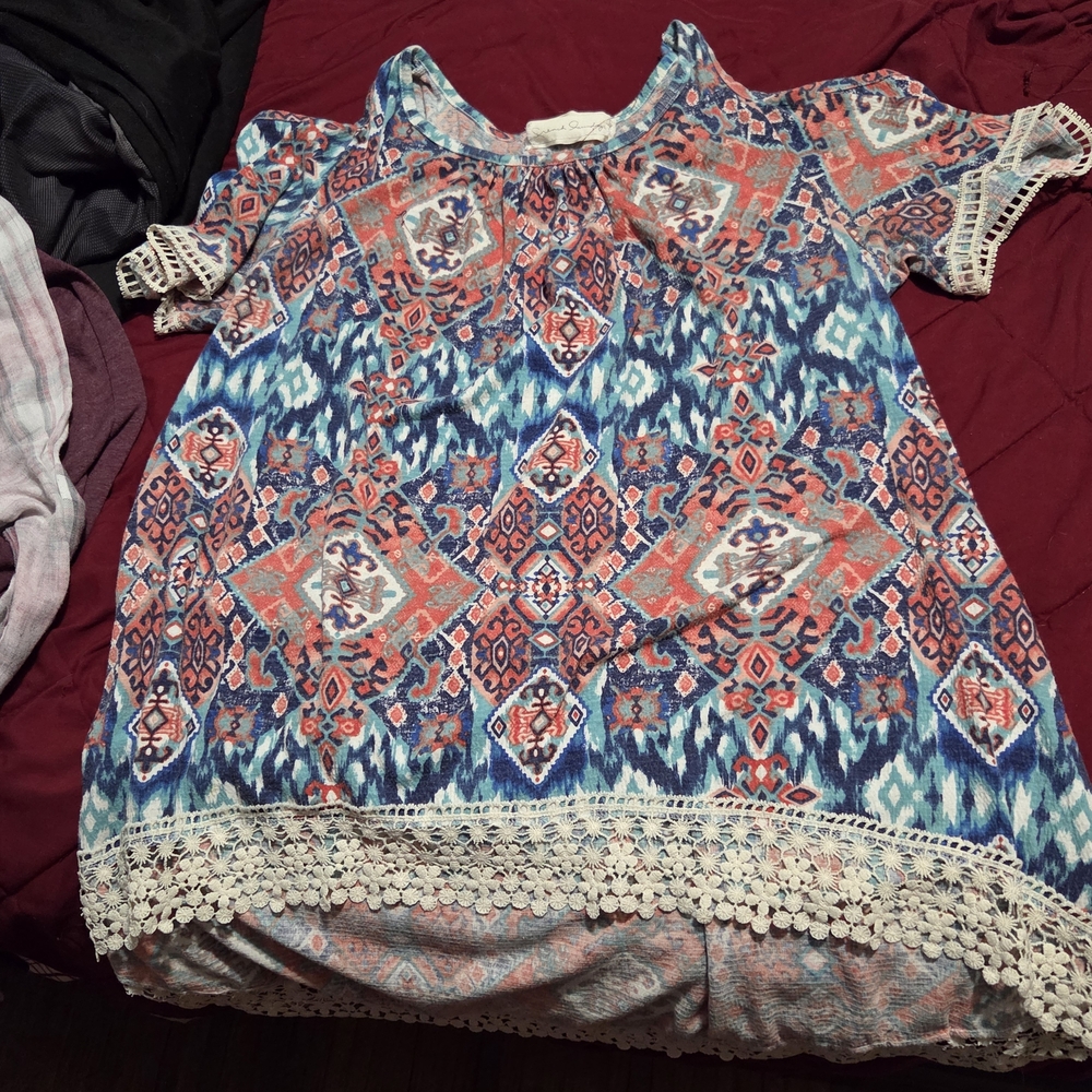 Off The Shoulders Patterned Women's Top